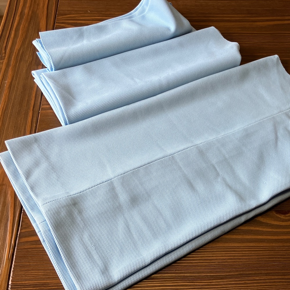 Light Blue Double Knit Patterned Fabric
